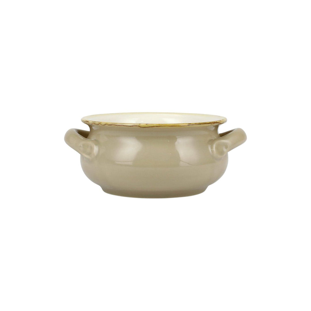 Italian Bakers Handled Round Baker - Cappuccino