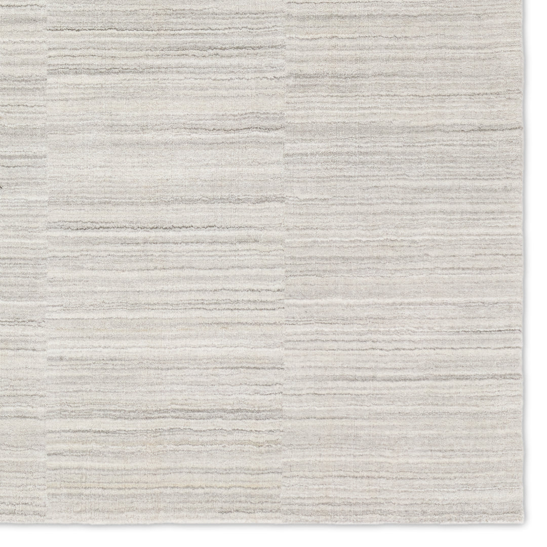 Jaipur Living Irini Handmade Striped Light Gray/White Area Rug (9'X12' Rectangle)