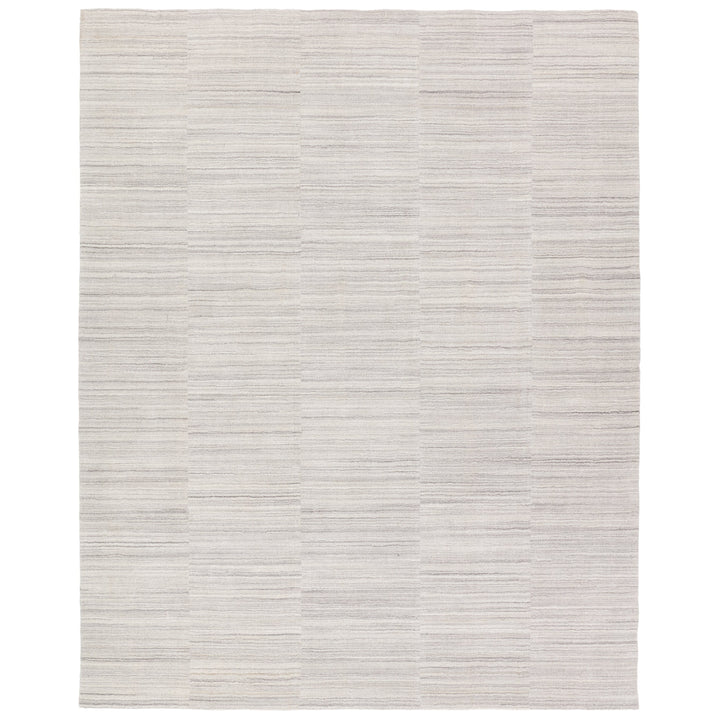 Jaipur Living Irini Handmade Striped Light Gray/White Area Rug (5'X8' Rectangle)