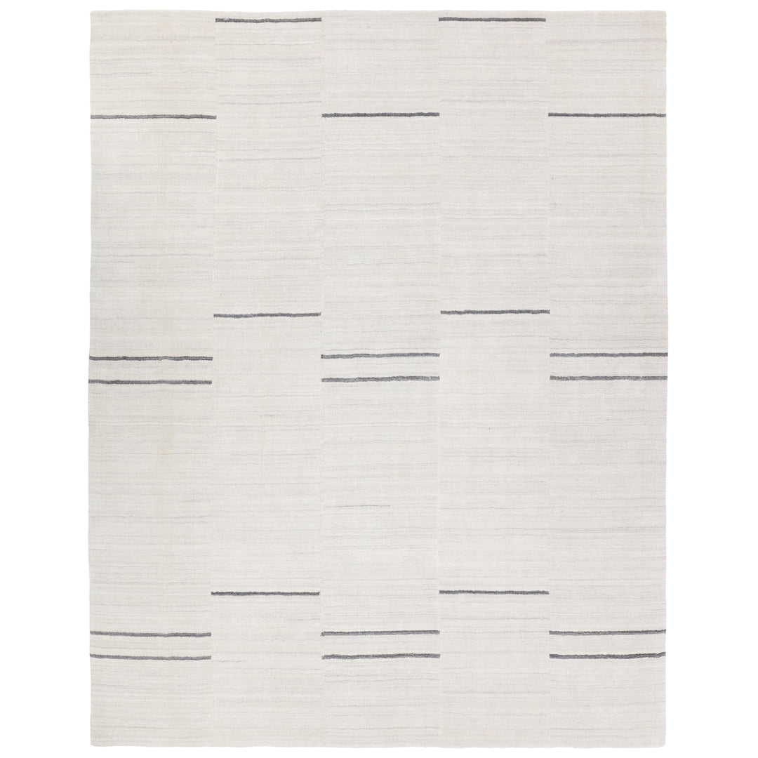 Jaipur Living Tinsin Handmade Striped Gray/Ivory Area Rug (5'X8' Rectangle)