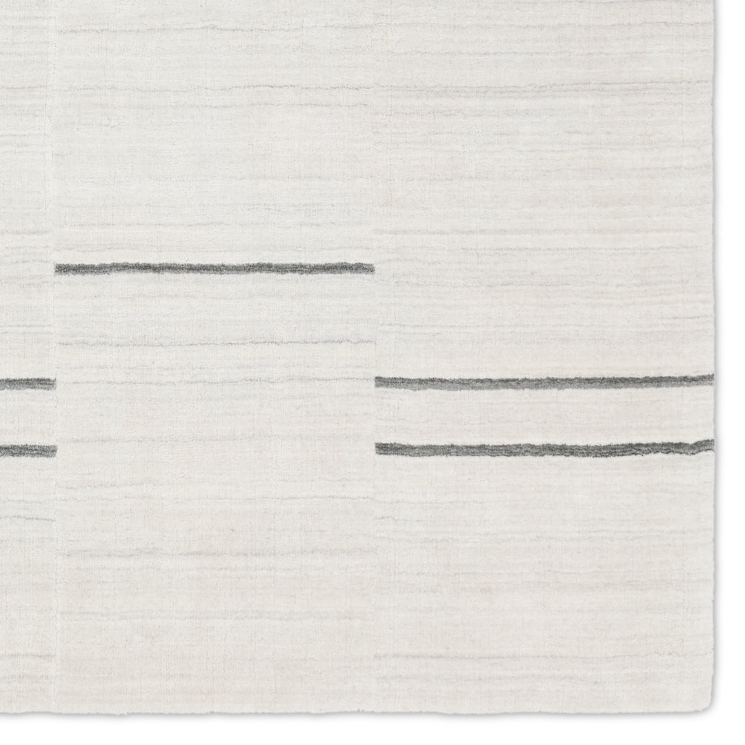 Jaipur Living Tinsin Handmade Striped Gray/Ivory Area Rug (5'X8' Rectangle)