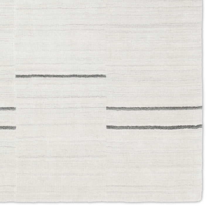 Jaipur Living Tinsin Handmade Striped Gray/Ivory Area Rug (5'X8' Rectangle)