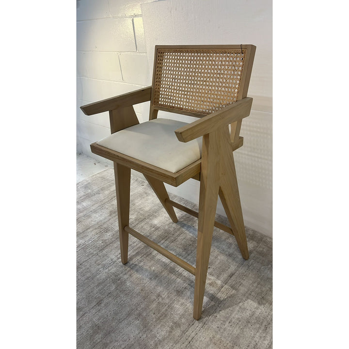 Jeanneret Bar Stool with Padded Seat - Open Box