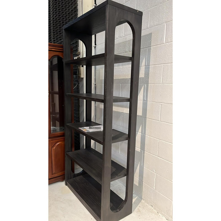 Commerce & Market Etagere - Black Wood Finish - Open Box