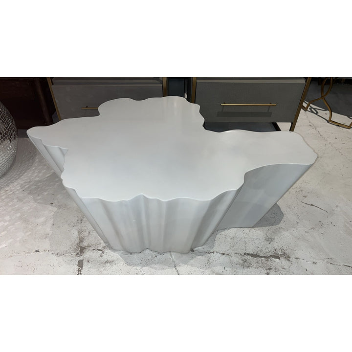 Fideer Freeform Coffee Table - White - Open Box