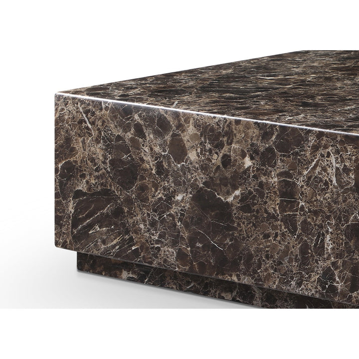 Iris Rectangle Coffee Table-Whiteline Modern Living-WHITELINE-CT1927R-DEMP-Coffee TablesDark Emperador Marble-5-France and Son