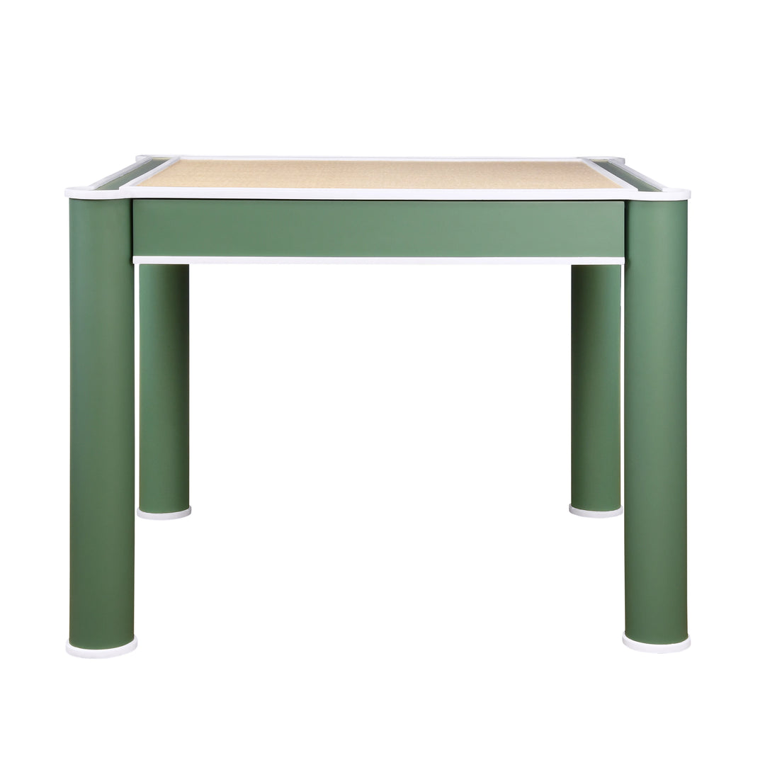 Jackie Square Two Drawer Round Leg Game Table