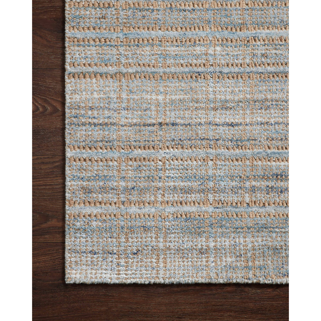 Loloi Jamie Natural / Sky 18" x 18" Sample Rug