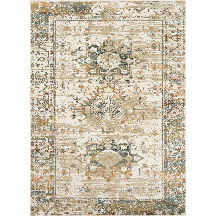 Magnolia Home By Joanna Gaines x Loloi James Ivory / Multi 18" x 18" Sample Rug