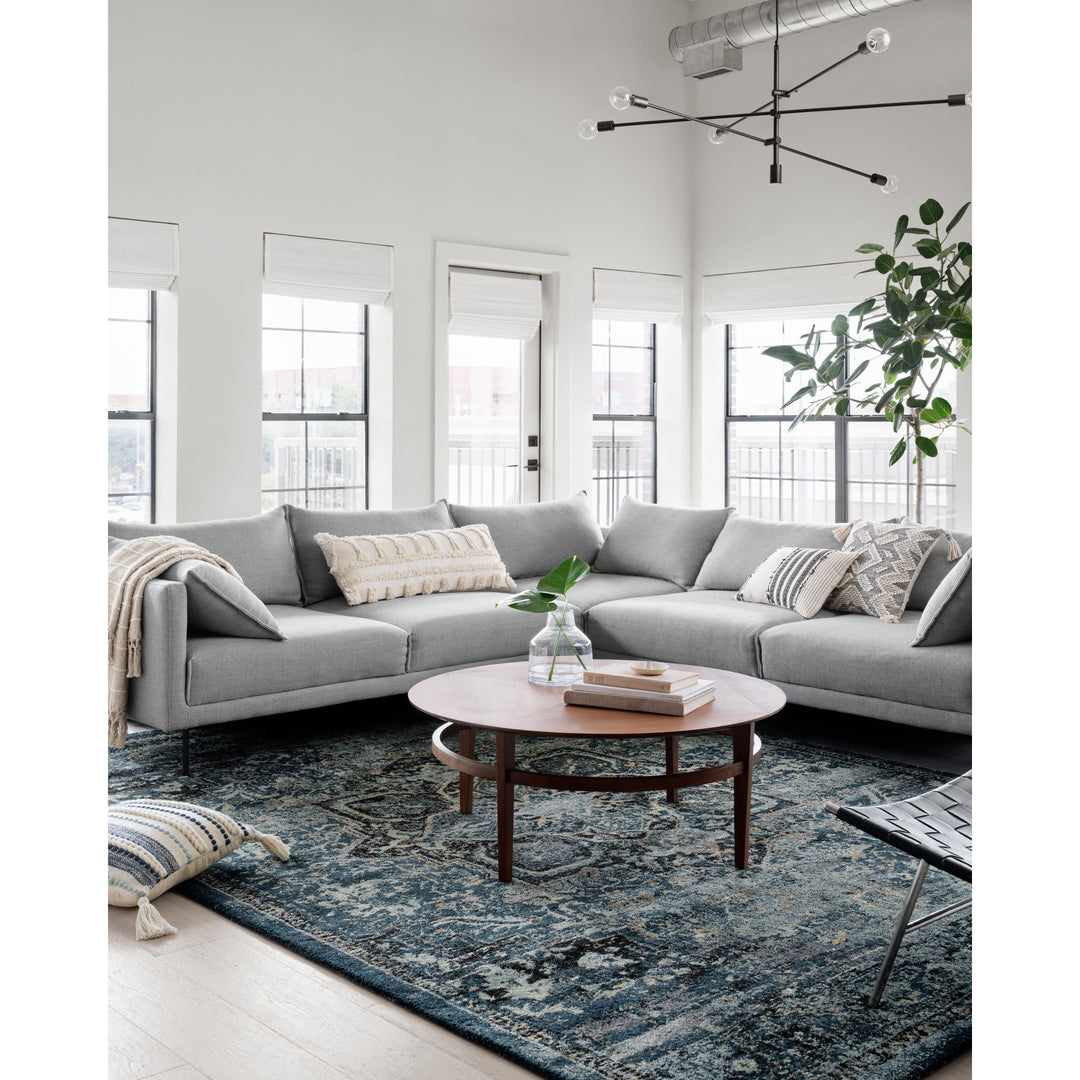 Magnolia Home By Joanna Gaines x Loloi James Ocean / Onyx 7'-10" x 10'-10" Area Rug