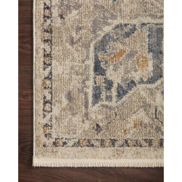 Magnolia Home By Joanna Gaines x Loloi Janey Natural / Indigo 6'-7" x 9'-2" Area Rug