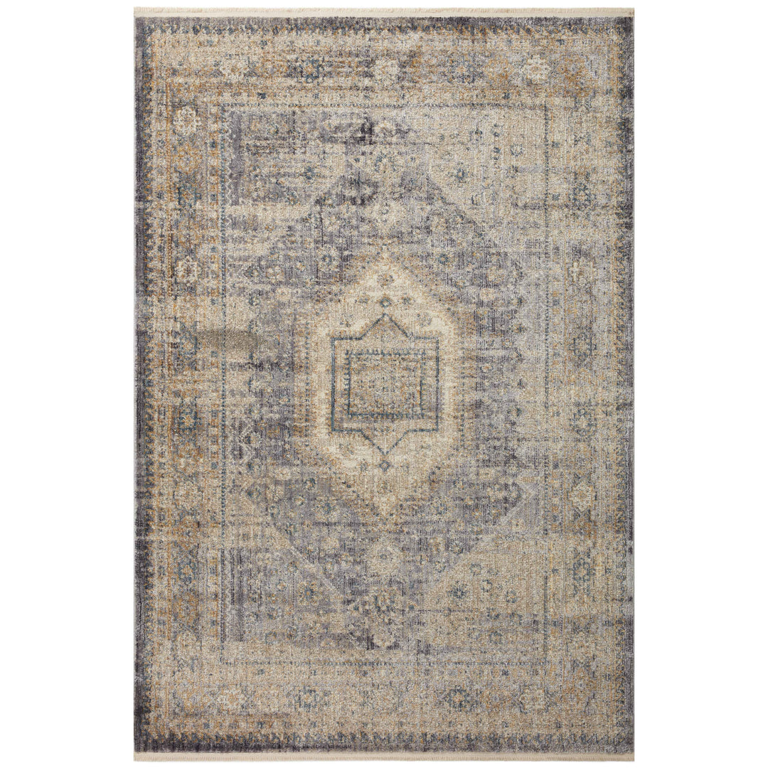 Magnolia Home By Joanna Gaines x Loloi Janey Slate / Gold 2'-7" x 4' Accent Rug