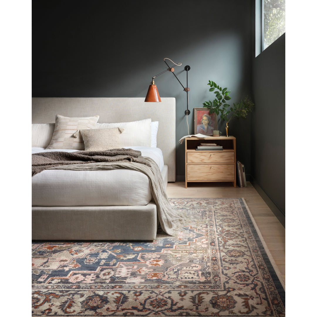 Magnolia Home By Joanna Gaines x Loloi Janey Indigo / Multi 5'-3" x 7'-8" Area Rug