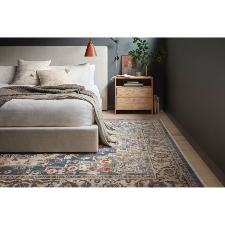 Magnolia Home By Joanna Gaines x Loloi Janey Indigo / Multi 2'-7" x 4' Accent Rug