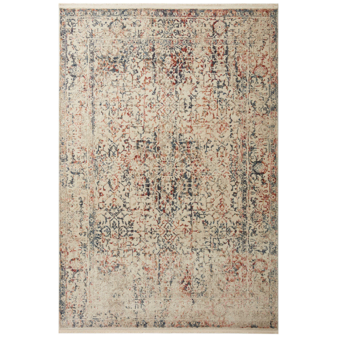 Magnolia Home By Joanna Gaines x Loloi Janey Ivory / Multi 3'-11" x 5'-11" Accent Rug