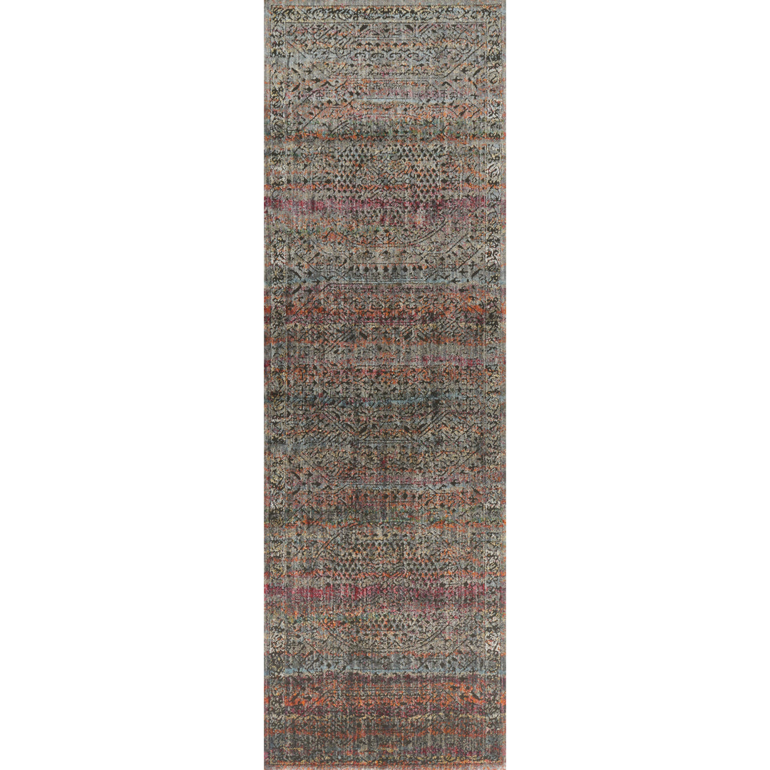 Loloi Javari Charcoal / Sunset 3'-7" x 5'-2" Accent Rug