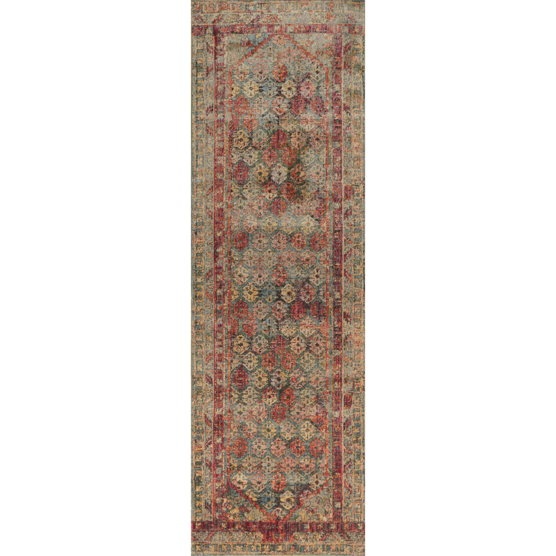 Loloi Javari Slate / Berry 7'-10" x 10' Area Rug