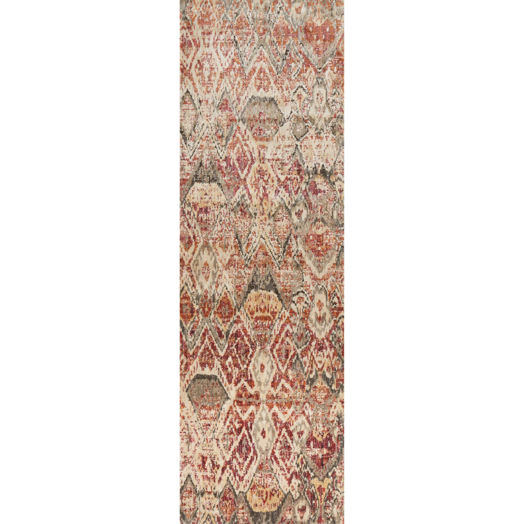 Loloi Javari Berry / Ivory 2'-6" x 12'-0" Runner Rug