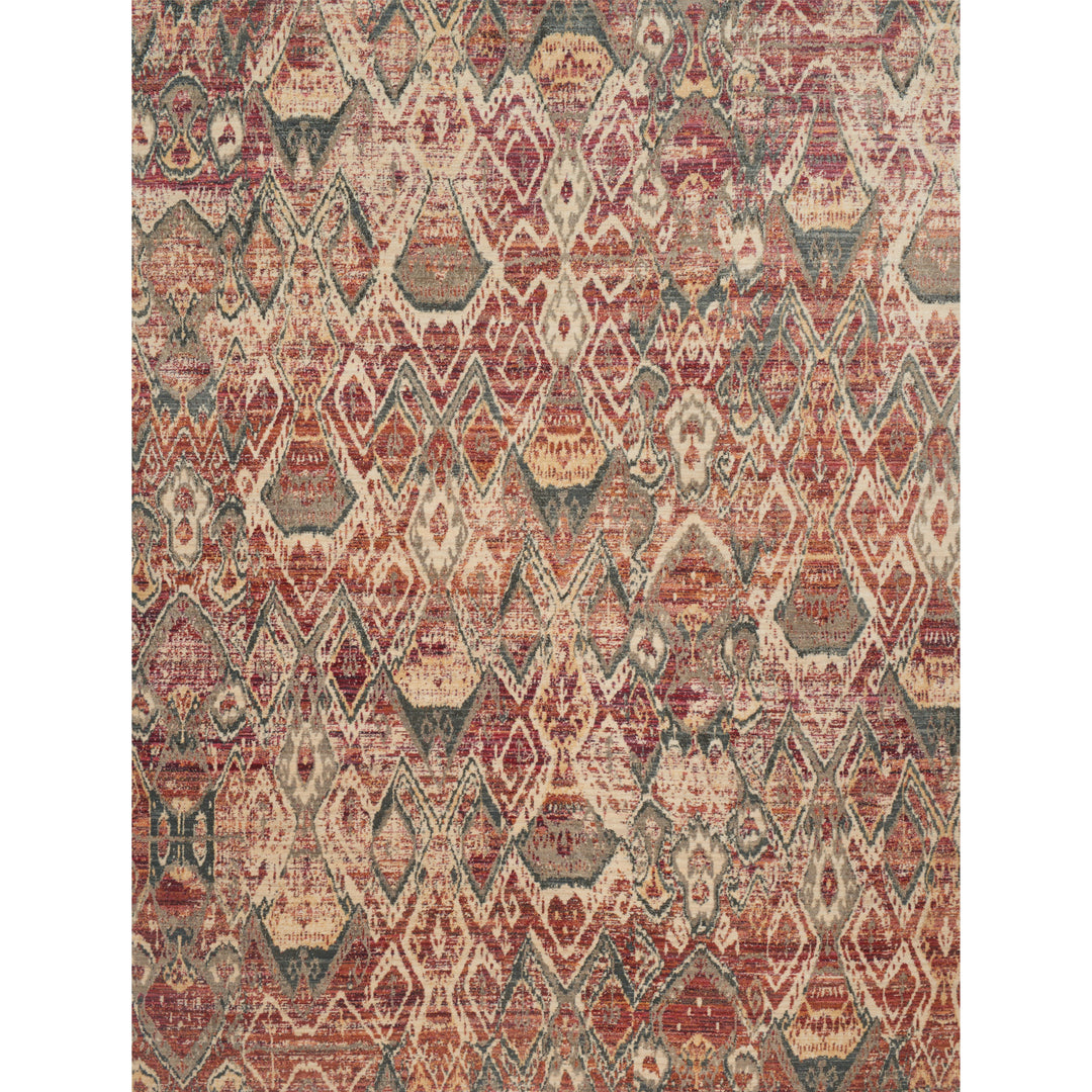 Loloi Javari Berry / Ivory 3'-7" x 5'-2" Accent Rug