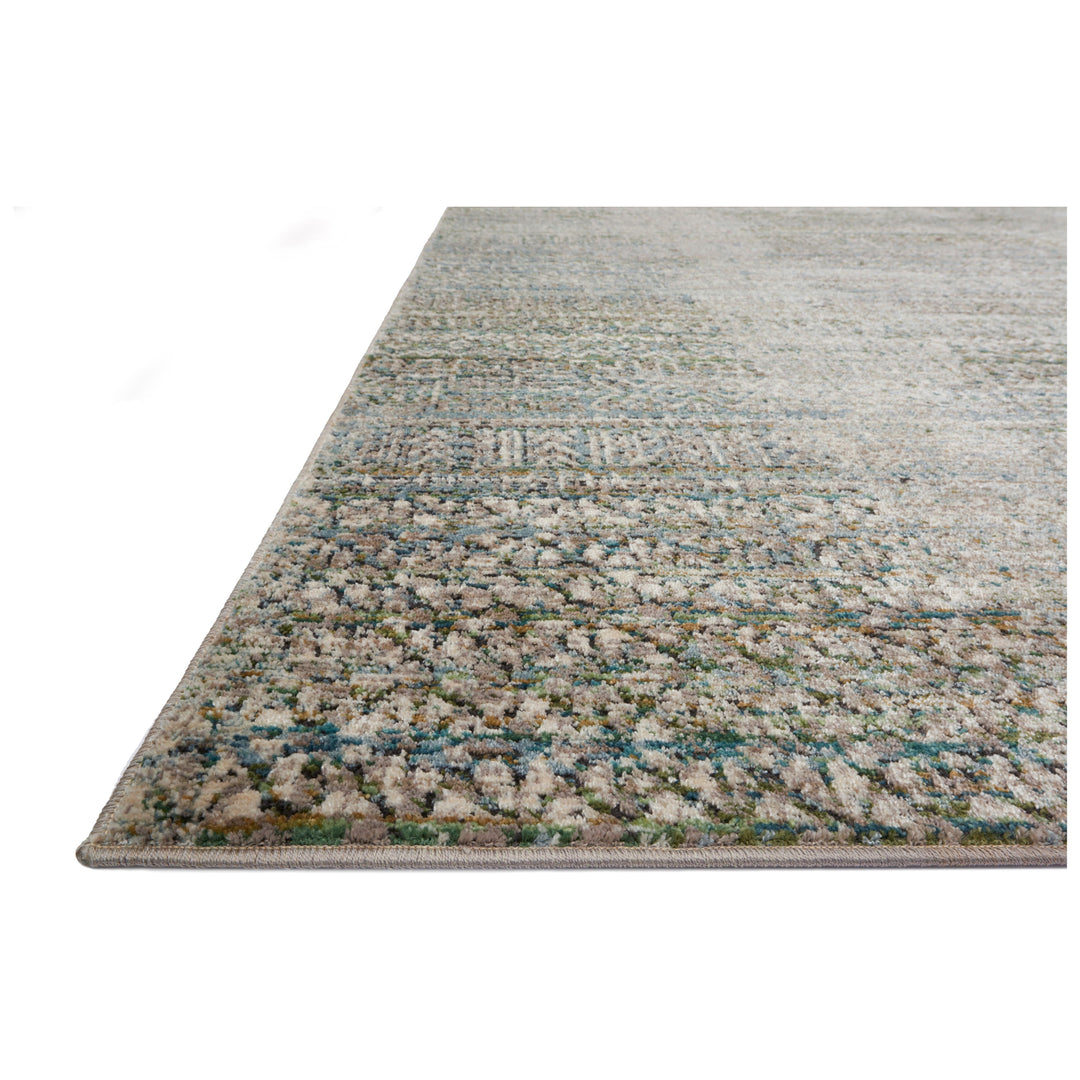 Loloi Javari Ivory / Sea 5'-3" x 7'-4" Area Rug