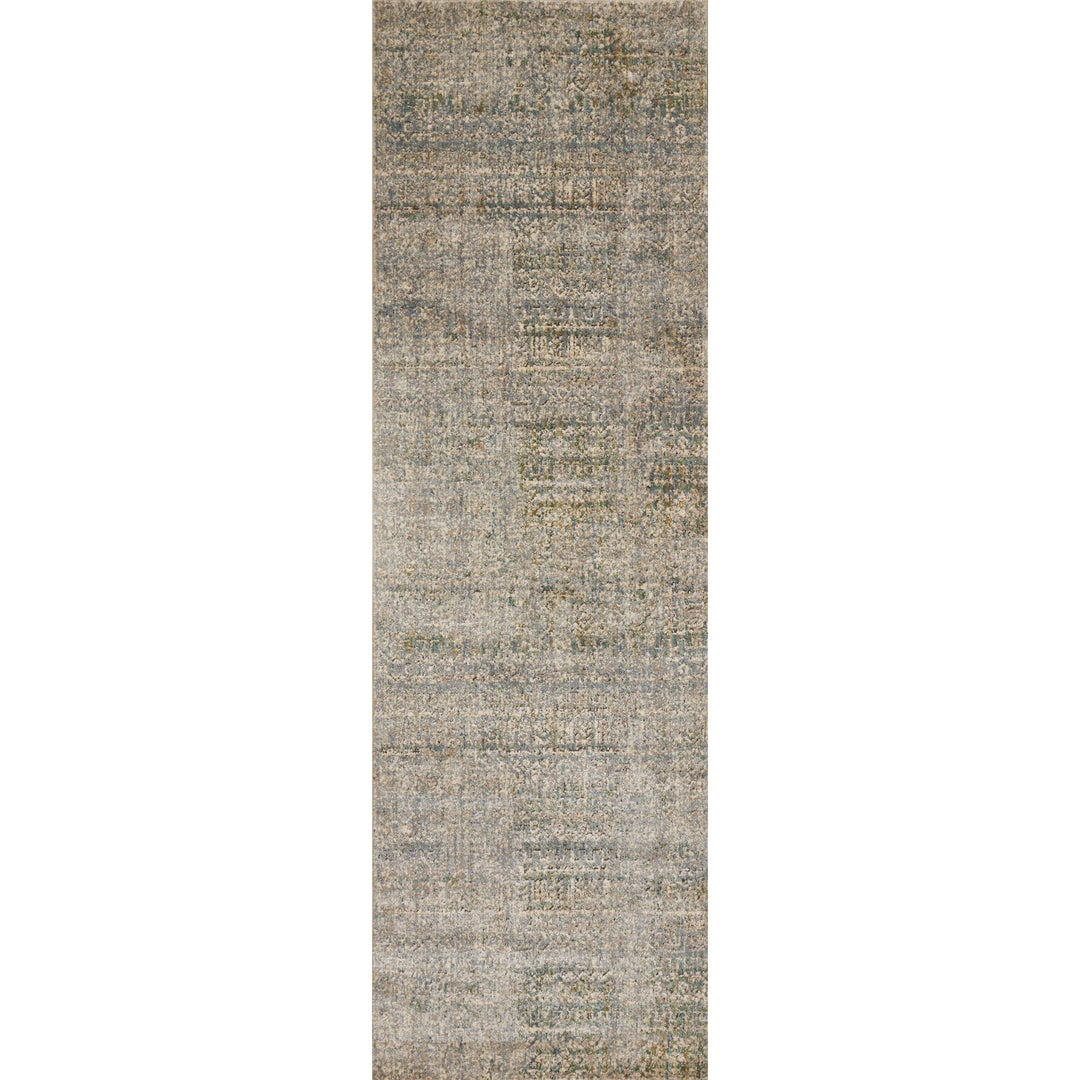 Loloi Javari Ivory / Sea 2'-6" x 12'-0" Runner Rug