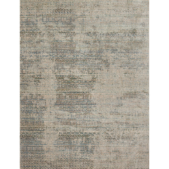 Loloi Javari Ivory / Sea 18" x 18" Sample Rug