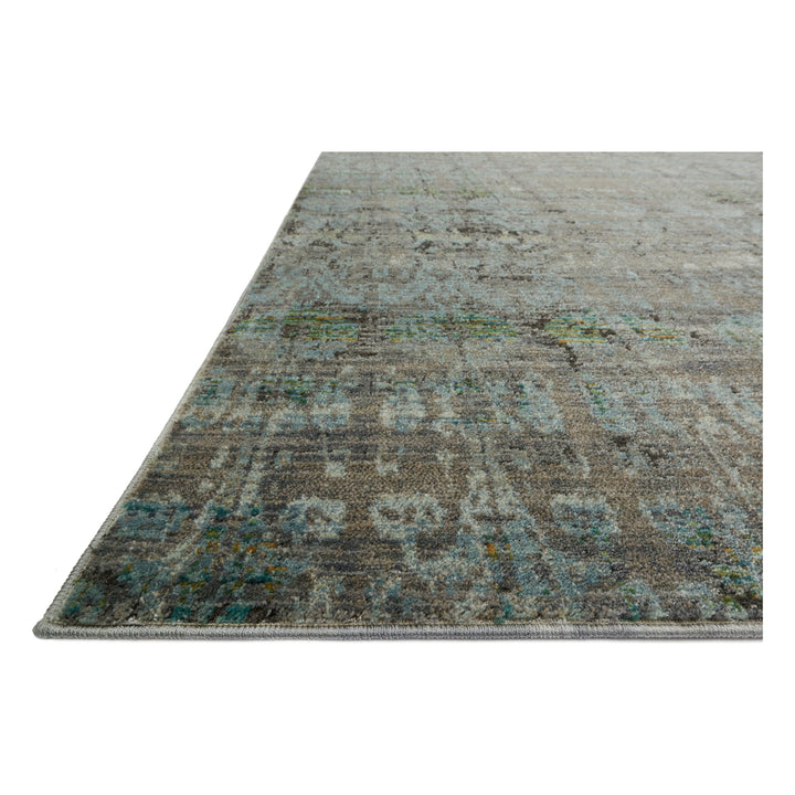 Loloi Javari Steel / Lagoon 6'-7" x 9'-4" Area Rug