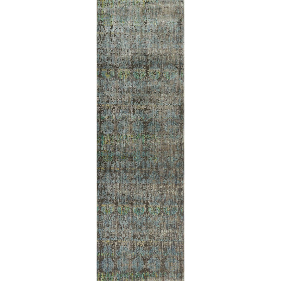 Loloi Javari Steel / Lagoon 2'-6" x 10'-0" Runner Rug