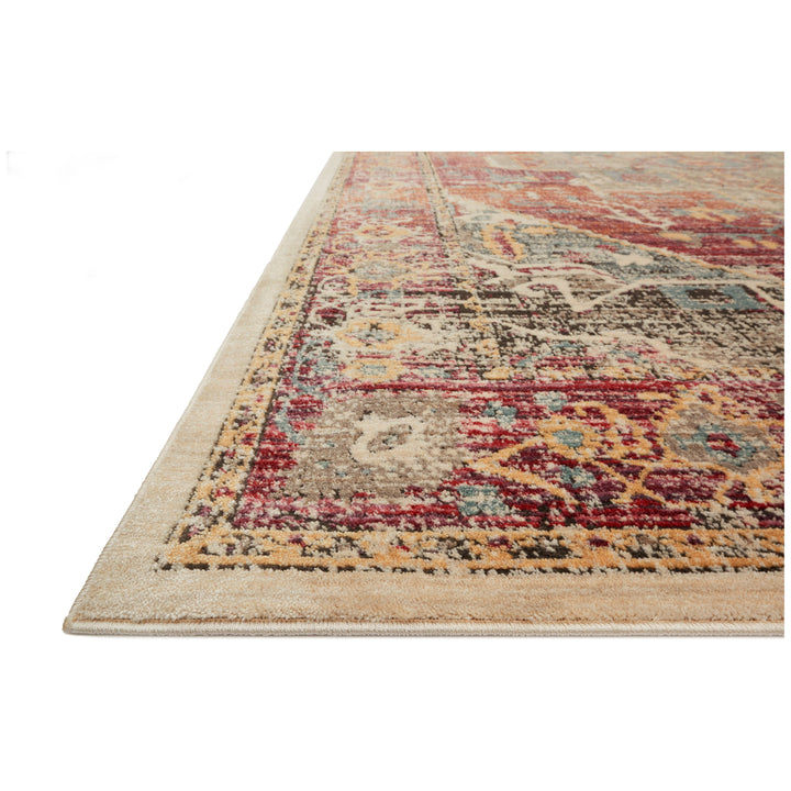 Loloi Javari Berry / Sunrise 5'-3" x 7'-4" Area Rug