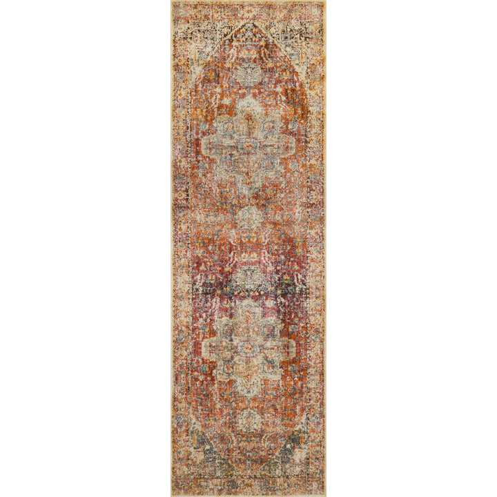 Loloi Javari Berry / Sunrise 5'-3" x 7'-4" Area Rug