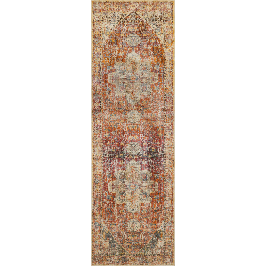 Loloi Javari Berry / Sunrise 2'-6" x 12'-0" Runner Rug