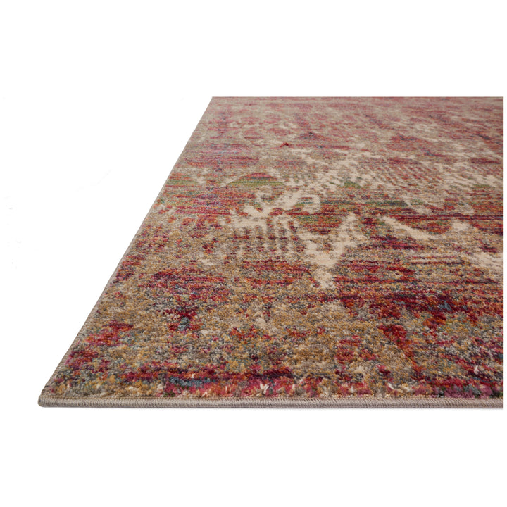 Loloi Javari Drizzle / Berry 3'-7" x 5'-2" Accent Rug