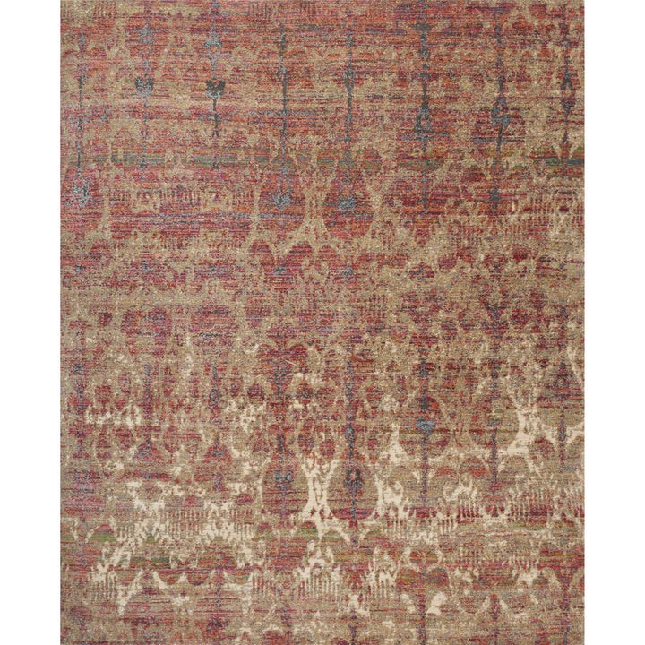 Loloi Javari Drizzle / Berry 6'-7" x 9'-4" Area Rug