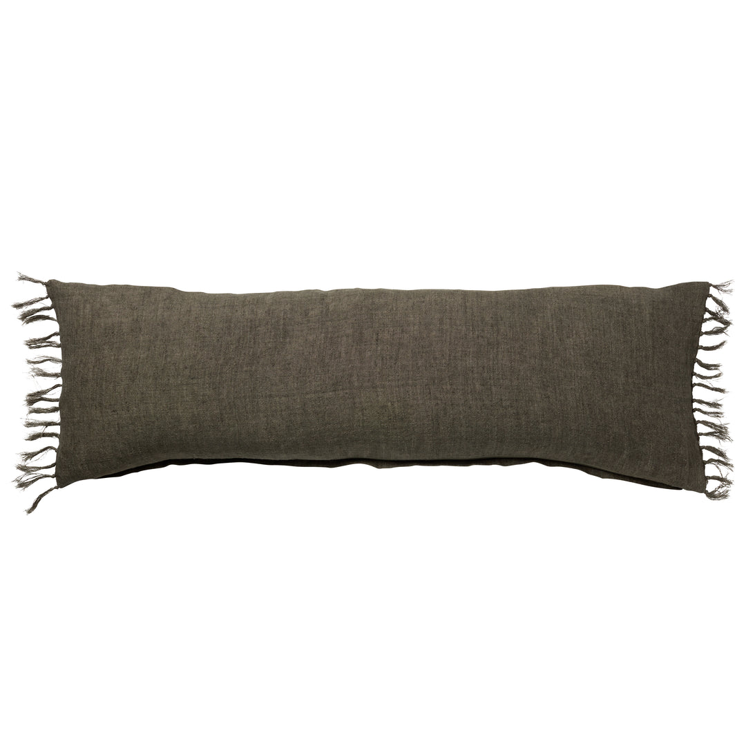 Jaipur Living Majere Solid Sage Poly Fill Pillow (13"X21" Lumbar)