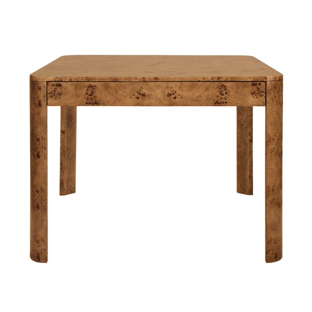 Jett Square Two Drawer Curved Corner Game Table