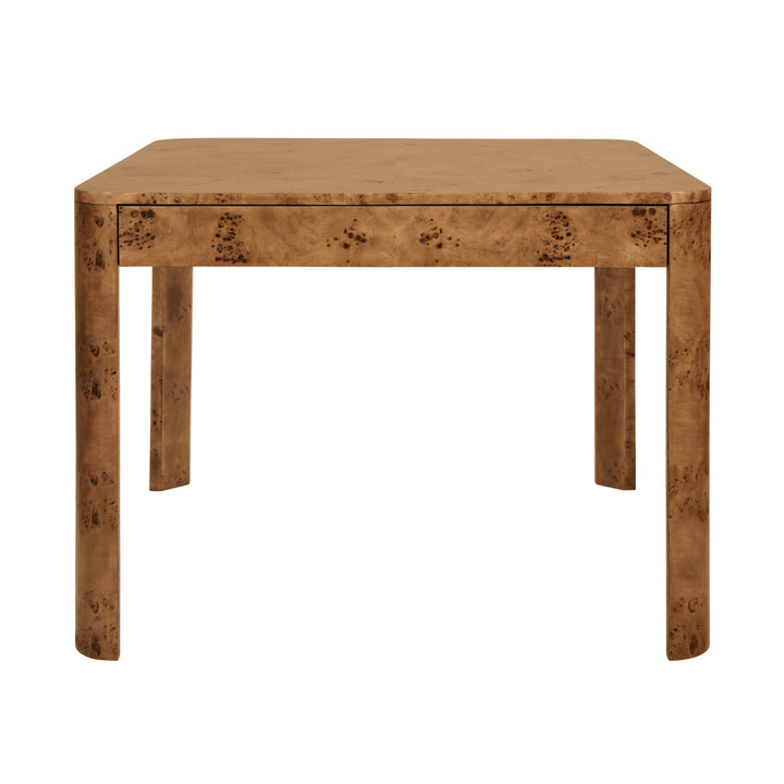 Jett Square Two Drawer Curved Corner Game Table