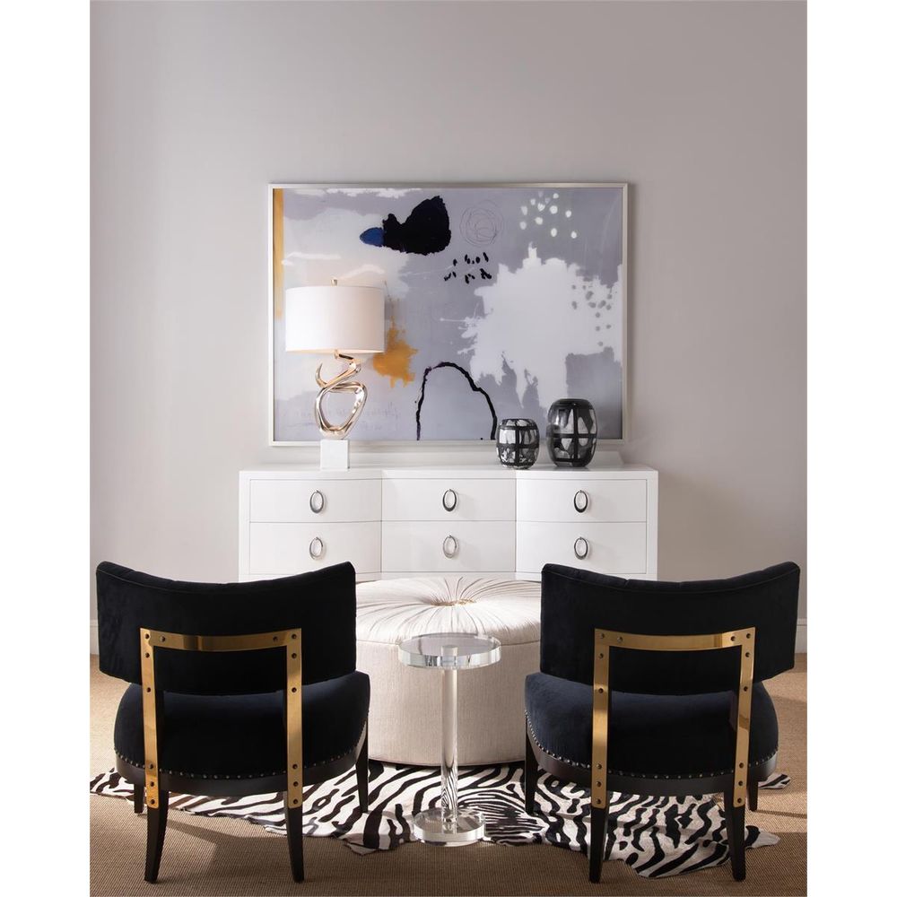 Side Tables Ellery Crystal Martini Table - Clear - Crystal