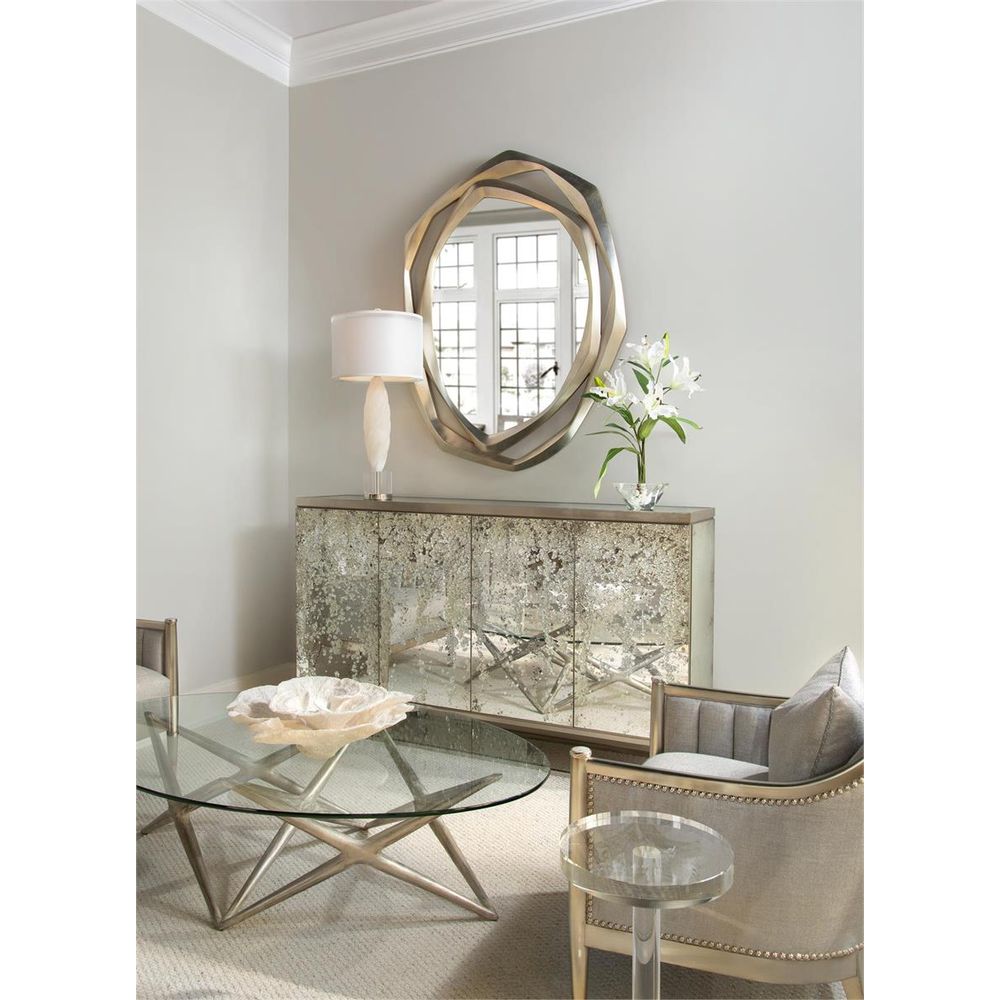 Side Tables Ellery Crystal Martini Table - Clear - Crystal