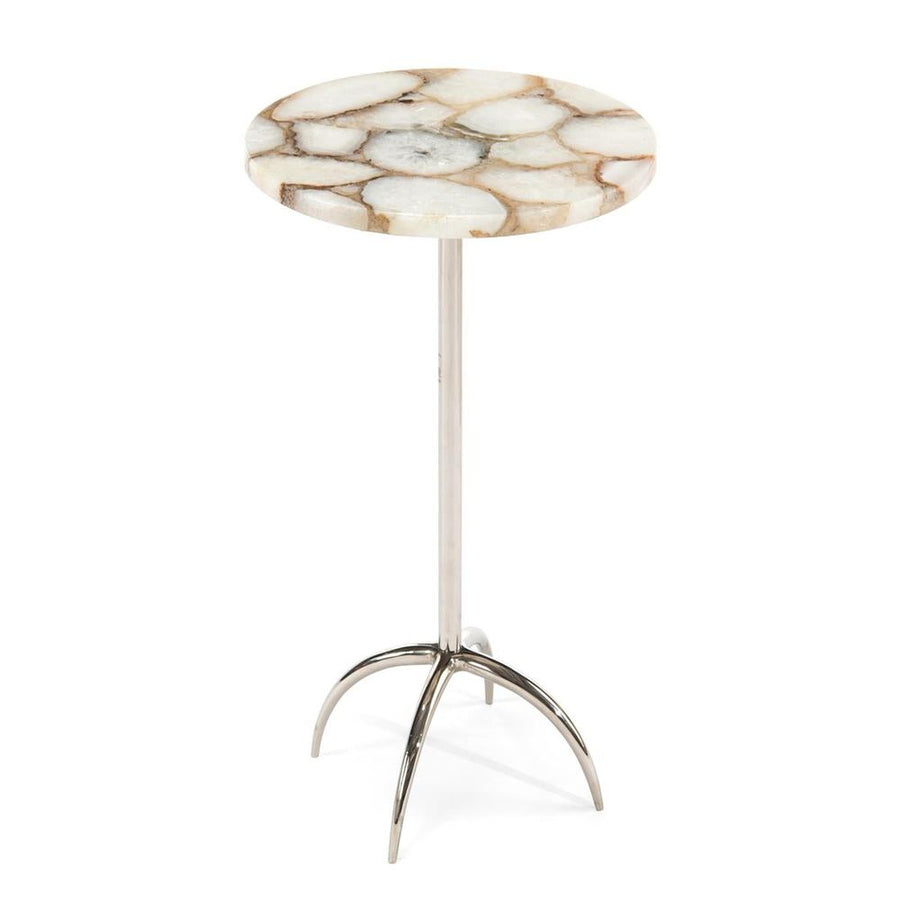 Side Tables Agate Martini Table - Natural, Silver