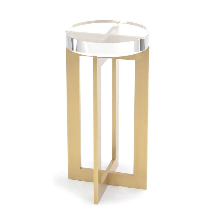 Side Tables Solis And Crystal Martini Table - White - Crystal