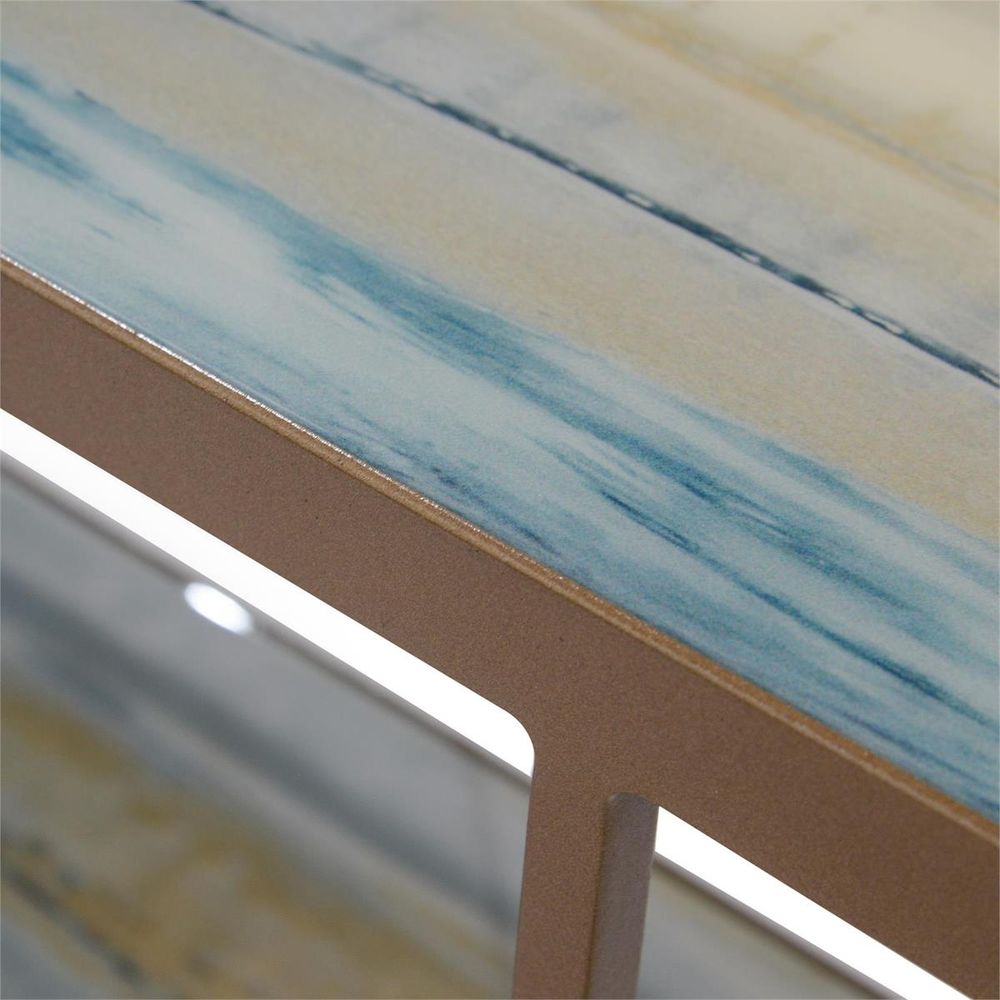 Austin A. James' Concord Three-Tier Sofa Table - White