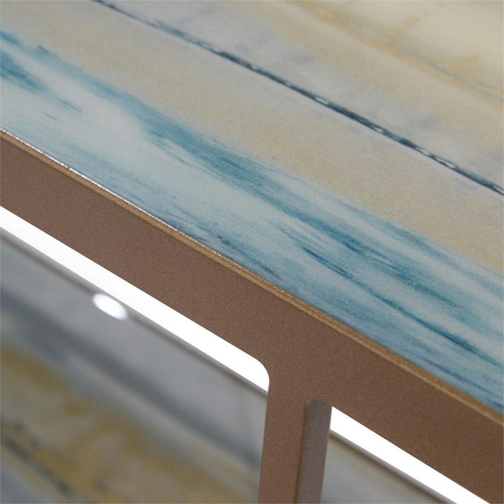 Austin A. James' Concord Three-Tier Sofa Table - White