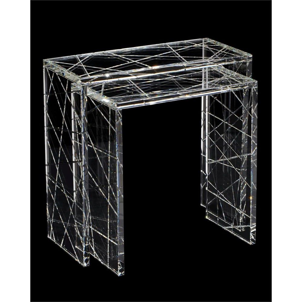 Side Tables Crystal Nesting Table