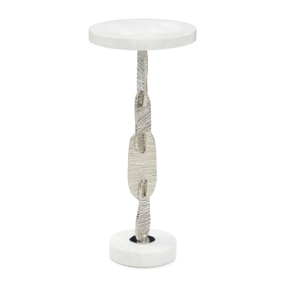 Side Tables Pursuit Cocktail Table - Brass,Silver,White