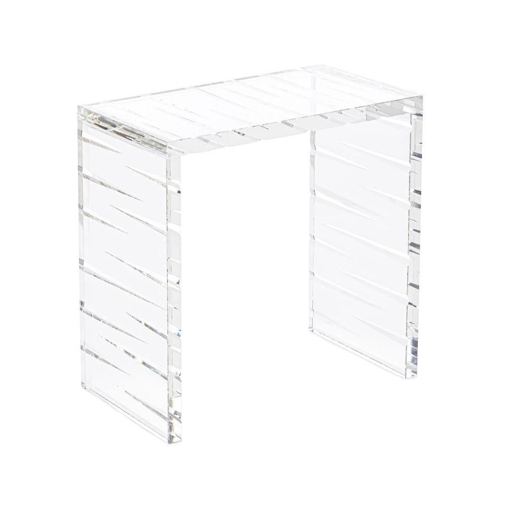 Side Tables Faceted Glass Side Table