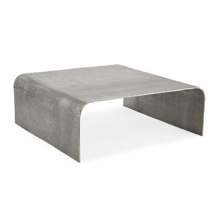 Coffee Tables Cocktail Table In Textured Nickel - Silver