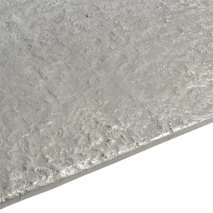 Coffee Tables Cocktail Table In Textured Nickel - Silver