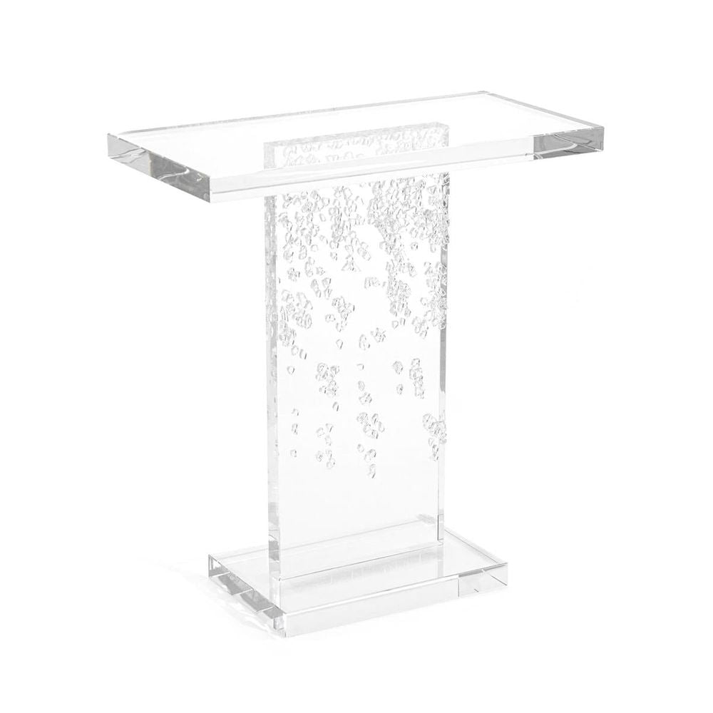 Side Tables Crystal Glass Drops Accent Table
