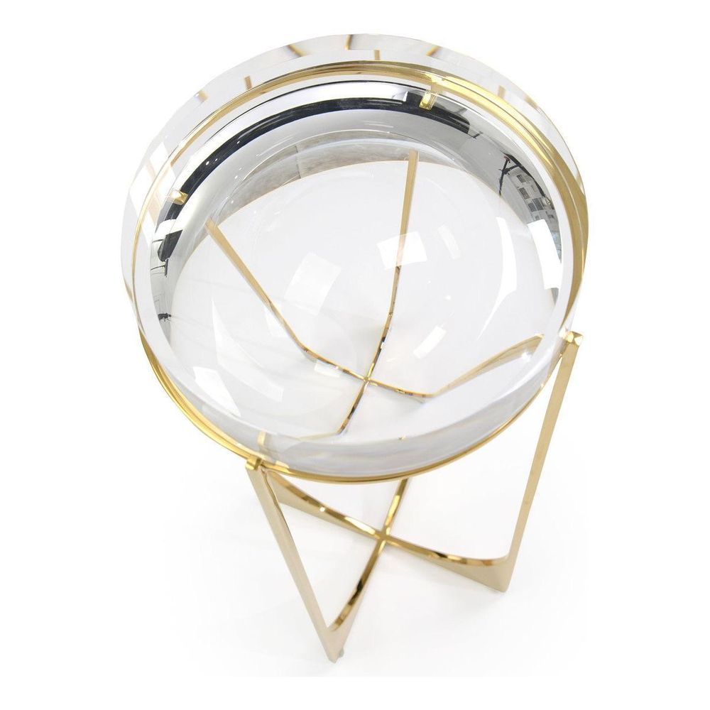 Side Tables Svelte Martini Table I, Brass - Clear, Brass, Brown