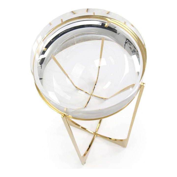 Side Tables Svelte Martini Table I, Brass - Clear, Brass, Brown